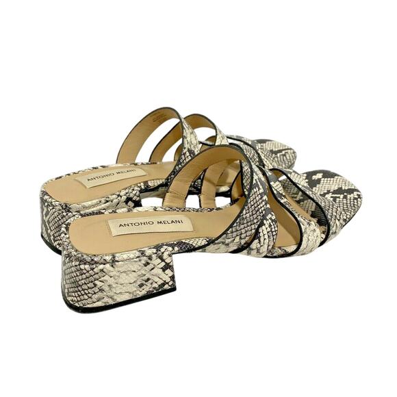 Antonio Melani "Cosgrove" strappy sandals lizard print leather uppers US 7.5M - Picture 4 of 10